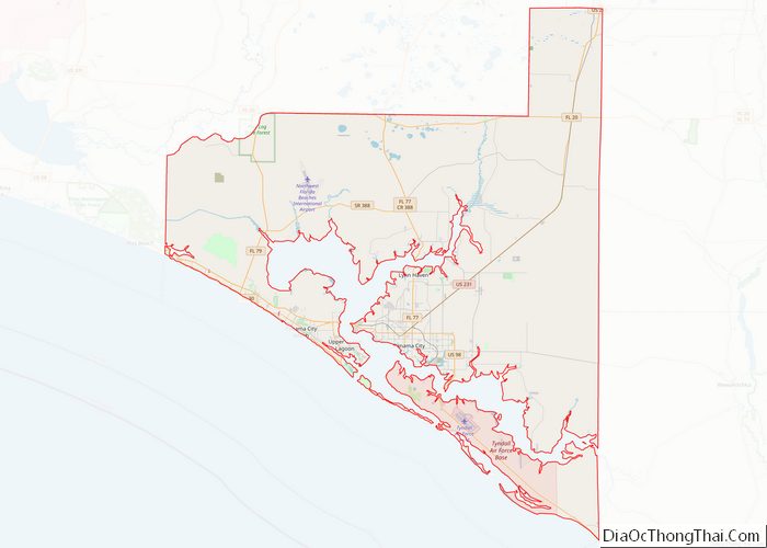 Map of Bay County