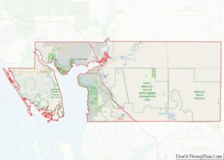 Map of Charlotte County, Florida