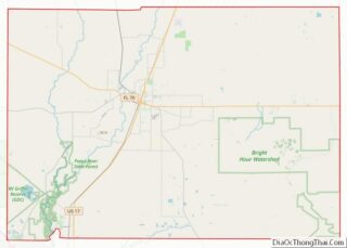 Map of Desoto County, Florida