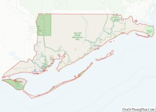 Map of Franklin County, Florida