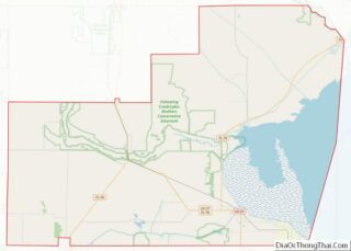 Map of Glades County, Florida