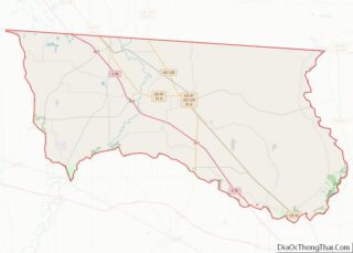 Map of Hamilton County, Florida