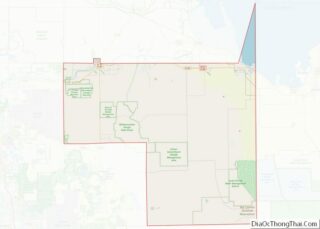 Map of Hendry County, Florida