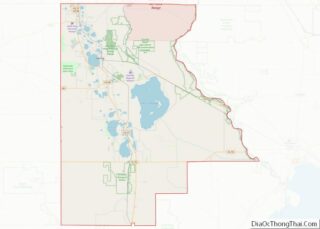 Map of Highlands County, Florida