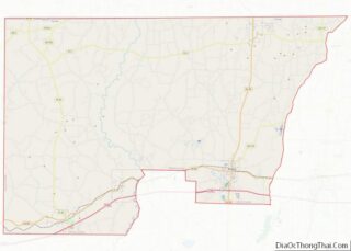 Map of Holmes County, Florida