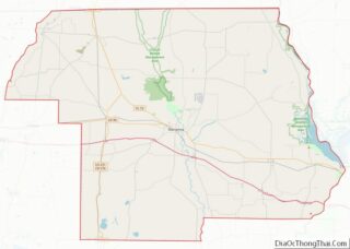 Map of Jackson County, Florida