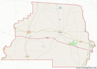 Map of Madison County, Florida