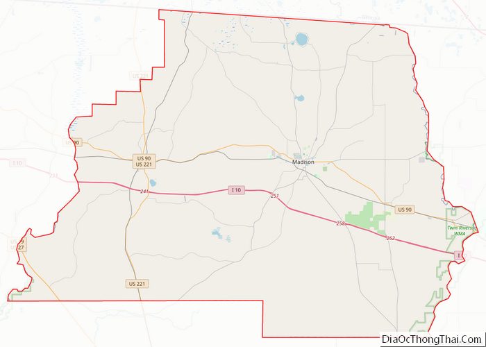 Map of Madison County