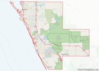 Map of Sarasota County, Florida