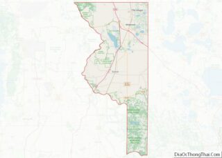 Map of Sumter County, Florida