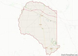 Map of Suwannee County, Florida