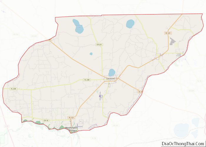 Map of Union County