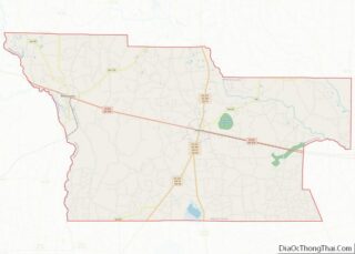 Map of Atkinson County, Georgia