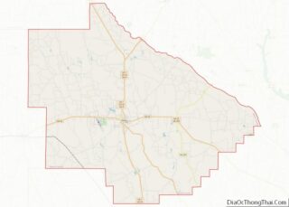 Map of Bacon County, Georgia