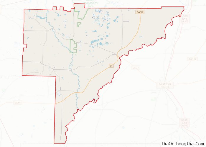 Map of Baker County