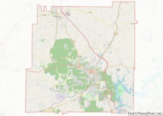 Map of Bartow County, Georgia