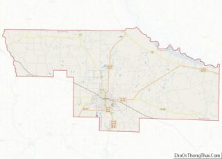 Map of Ben Hill County, Georgia