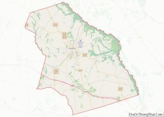 Map of Bulloch County, Georgia