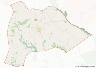 Map of Burke County, Georgia