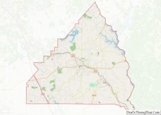 Map of Butts County, Georgia