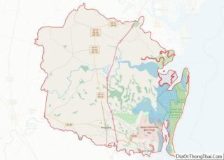 Map of Camden County, Georgia