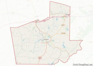 Map of Carroll County, Georgia