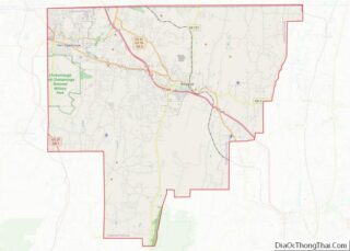 Map of Catoosa County, Georgia