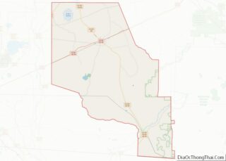 Map of Clinch County, Georgia