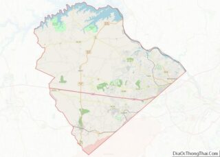 Map of Columbia County, Georgia