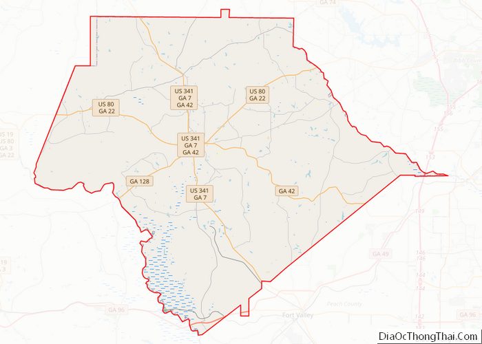 Map of Crawford County