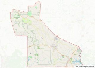 Map of Dawson County, Georgia