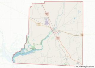 Map of Decatur County, Georgia