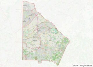 Map of DeKalb County, Georgia