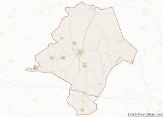 Map of Emanuel County, Georgia