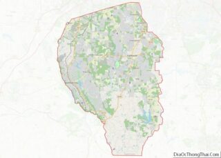 Map of Fayette County, Georgia