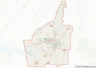 Map of Floyd County, Georgia