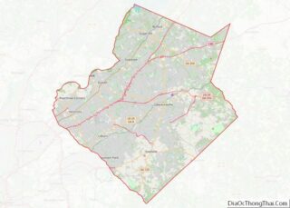 Map of Gwinnett County, Georgia
