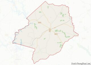 Map of Hancock County, Georgia