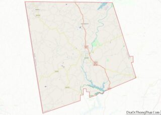 Map of Heard County, Georgia