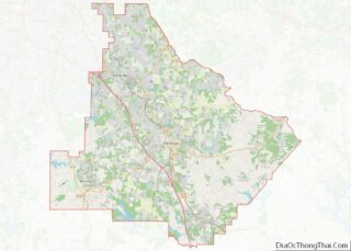 Map of Henry County, Georgia