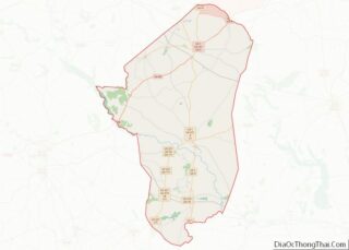 Map of Jefferson County, Georgia