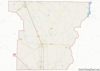 Map of Lee County, Georgia