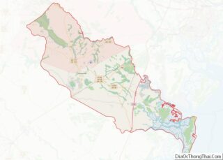 Map of Liberty County, Georgia