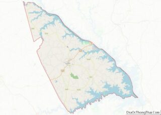 Map of Lincoln County, Georgia