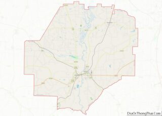 Map of Macon County, Georgia