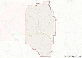 Map of Marion County, Georgia