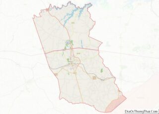 Map of McDuffie County, Georgia