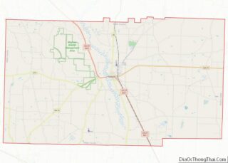 Map of Miller County, Georgia