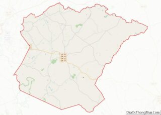 Map of Oglethorpe County, Georgia