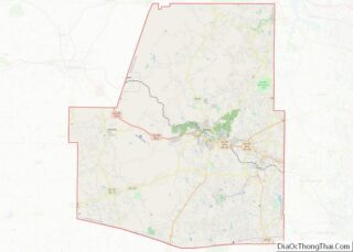 Map of Paulding County, Georgia